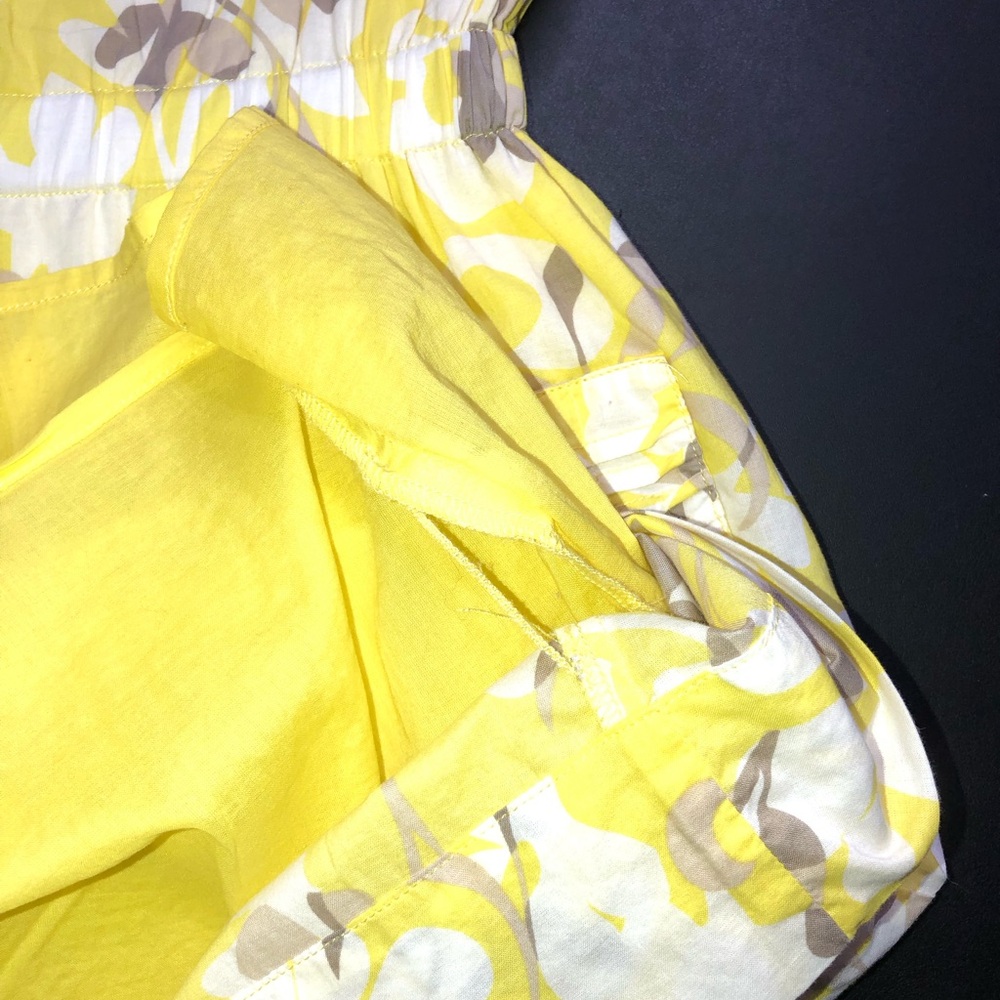 Old Navy Yellow Floral Ruffle Mini XS Dress - Picture 15 of 16